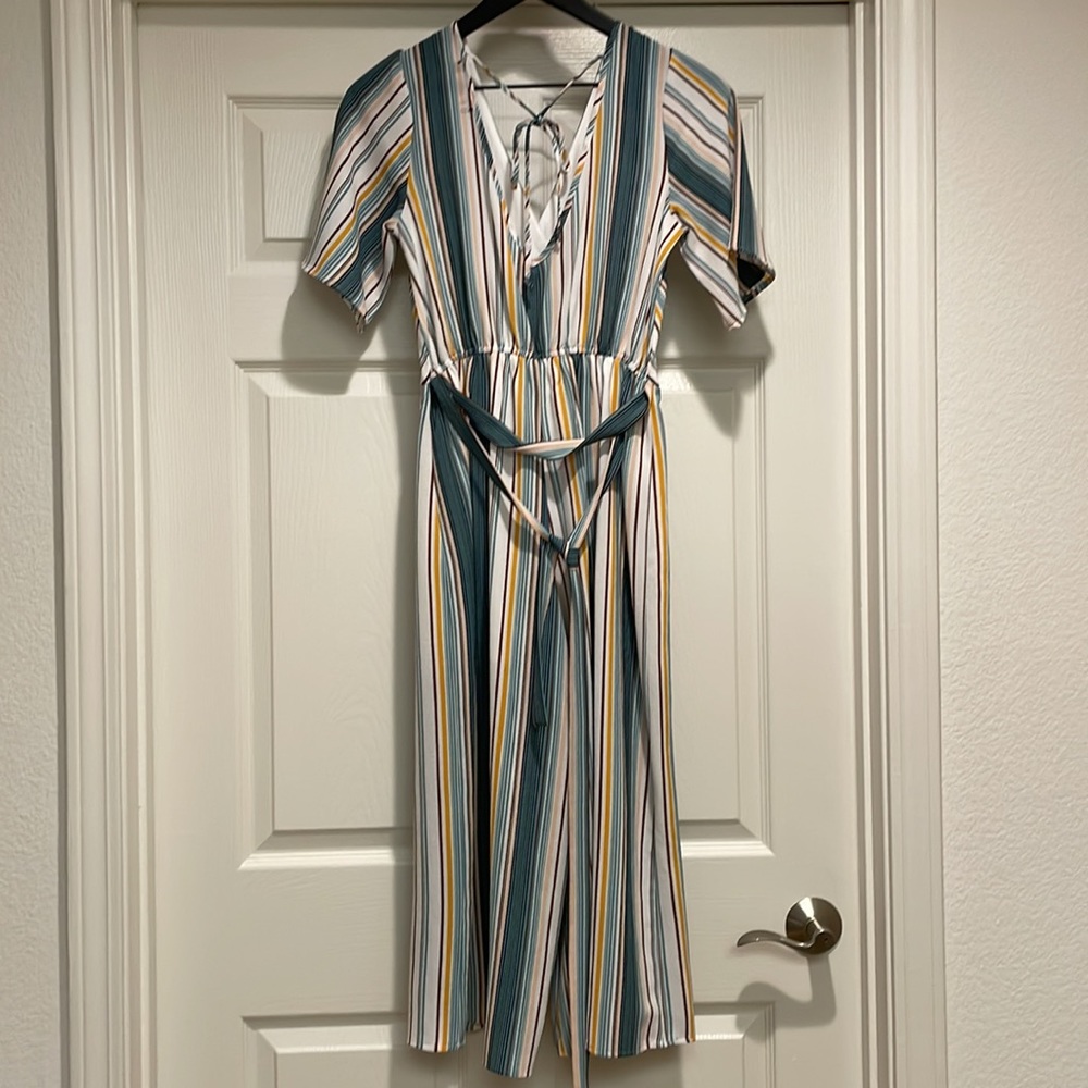 Trixxi Multicolor Striped Jumpsuit - Picture 3 of 4